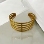 Gridlock Cuff Anti-Tarnish Bracelet