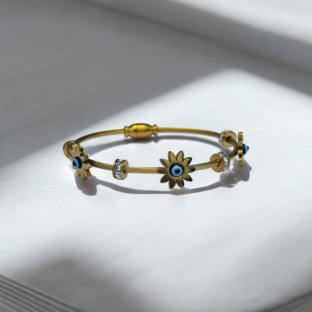 Floral Shield Anti-Tarnish Bracelet