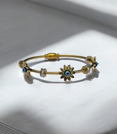 Floral Shield Anti-Tarnish Bracelet