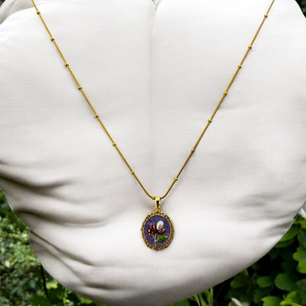 Violet Reverie Anti-Tarnish Pendant #1