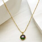 Midnight Lotus Anti-Tarnish Pendant