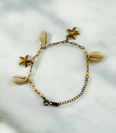 Seashell Serenade Anti-Tarnish Chain Bracelet