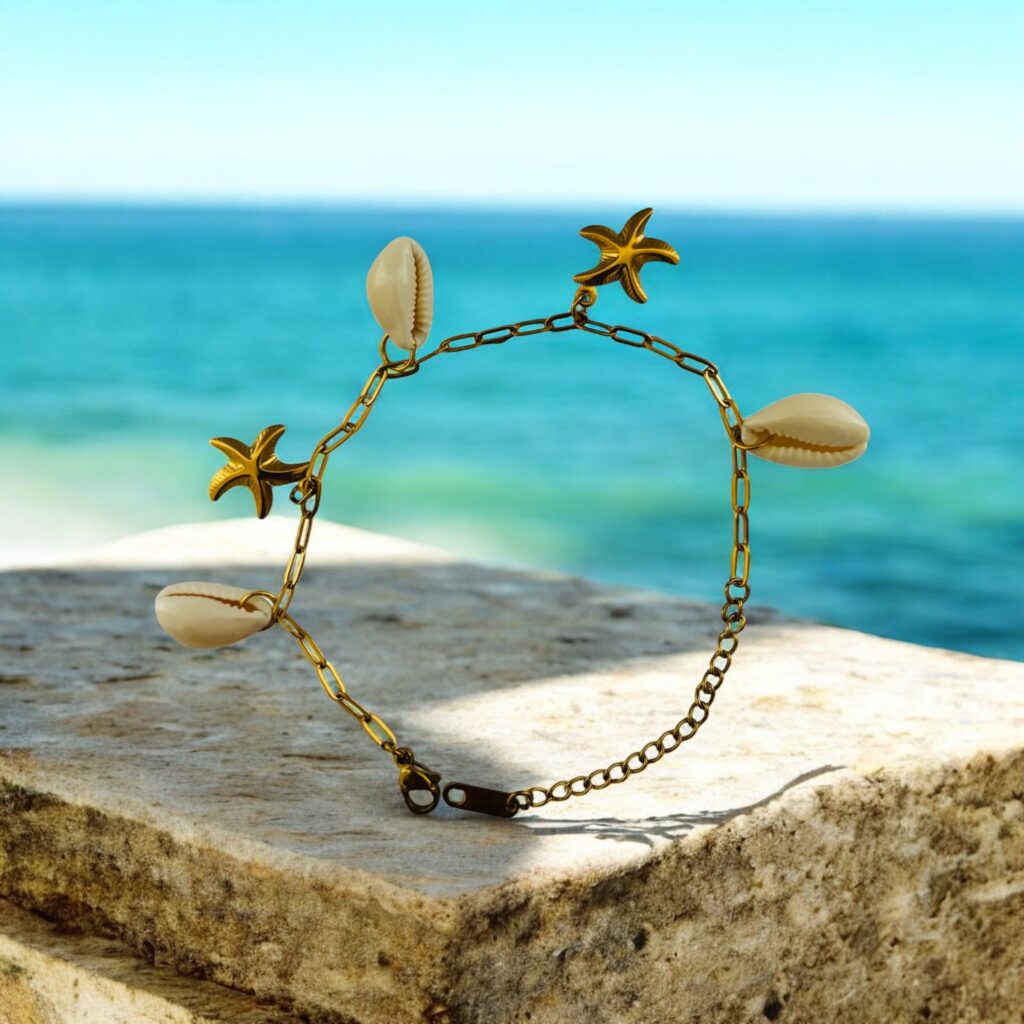Seashell Serenade Anti-Tarnish Chain Bracelet #1