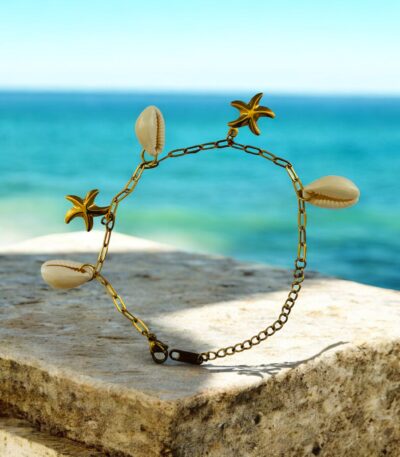 Seashell Serenade Anti-Tarnish Chain Bracelet #1