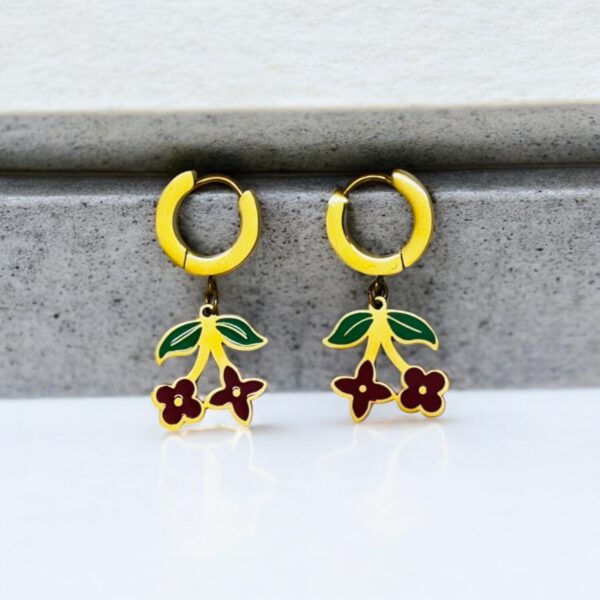 Garden Groove Anti-Tarnish Chain Earrings #1