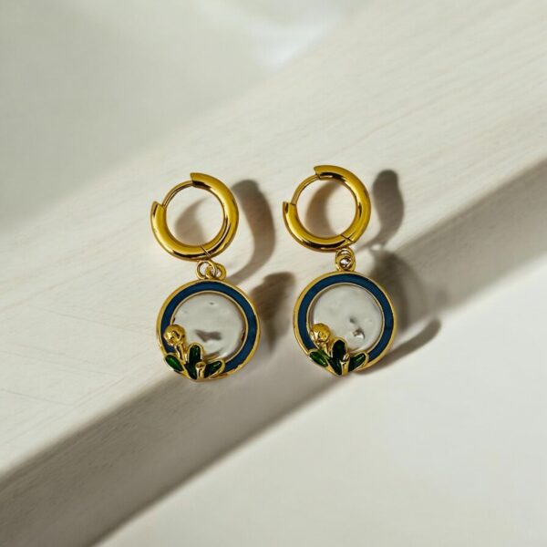 Lunar Bloom Anti-Tarnish Earrings #3