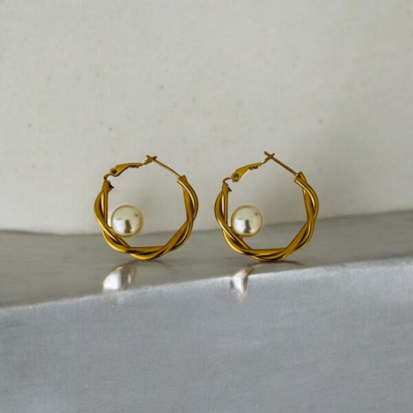 Halo Knot Anti-Tarnish Earrings #1