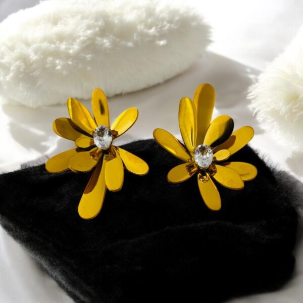 Sunflare Bloom Anti-Tarnish Earrings #2