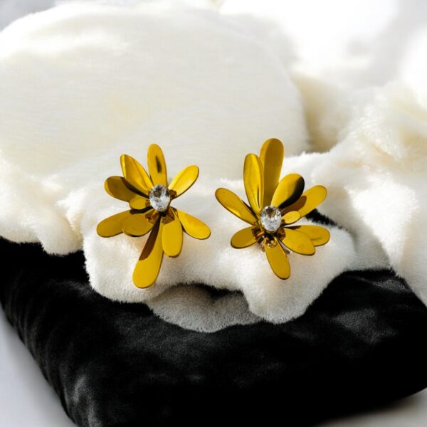 Sunflare Bloom Anti-Tarnish Earrings