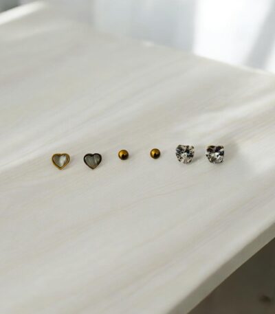 Triple-Trouble Anti-Tarnish Earrings #2